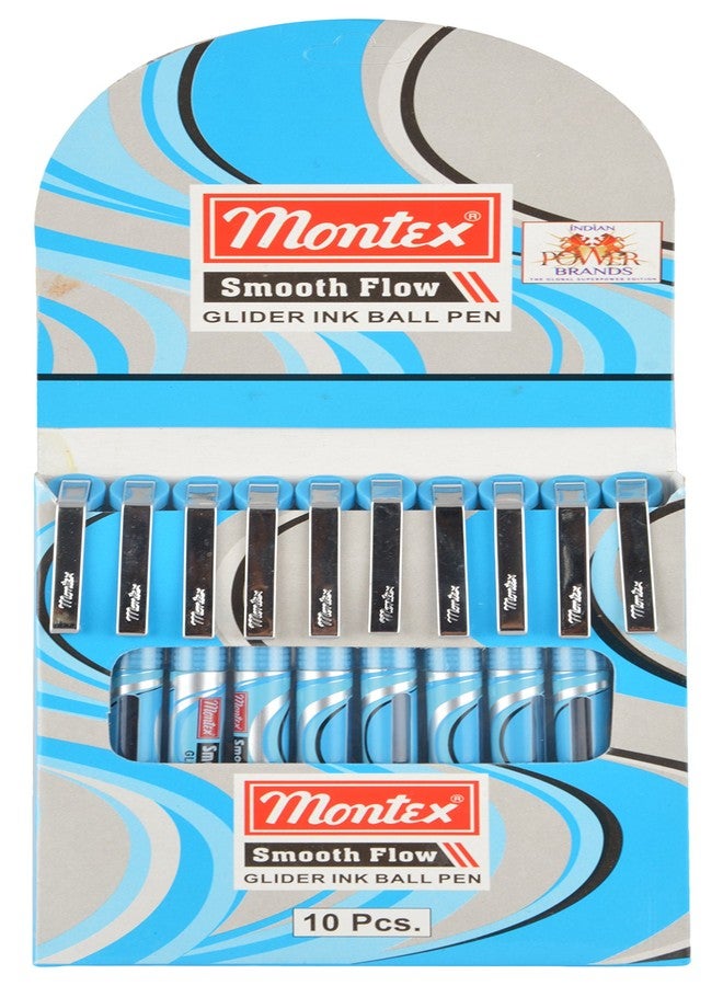 Montex Blue Smooth Flow Ball Pen, Pack of 40 - Image 2