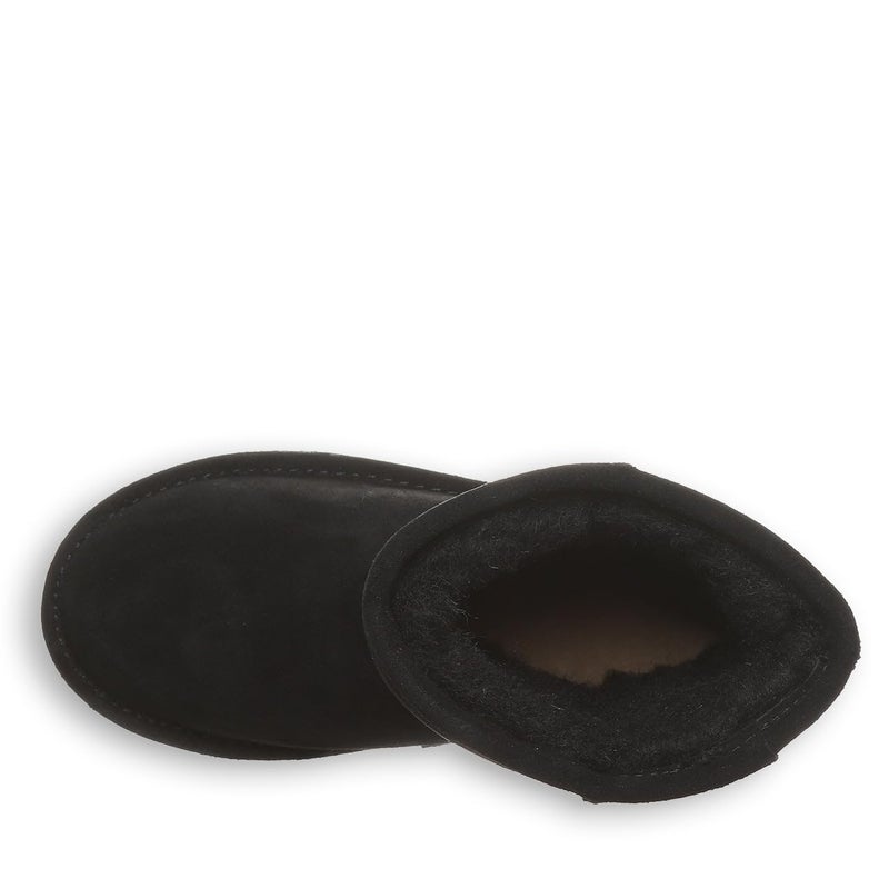 BEARPAW Elle Youth Black Size 4 | Cozy Suede Winter Boots for Kids | Comfortable Slip-On Boots - Image 5