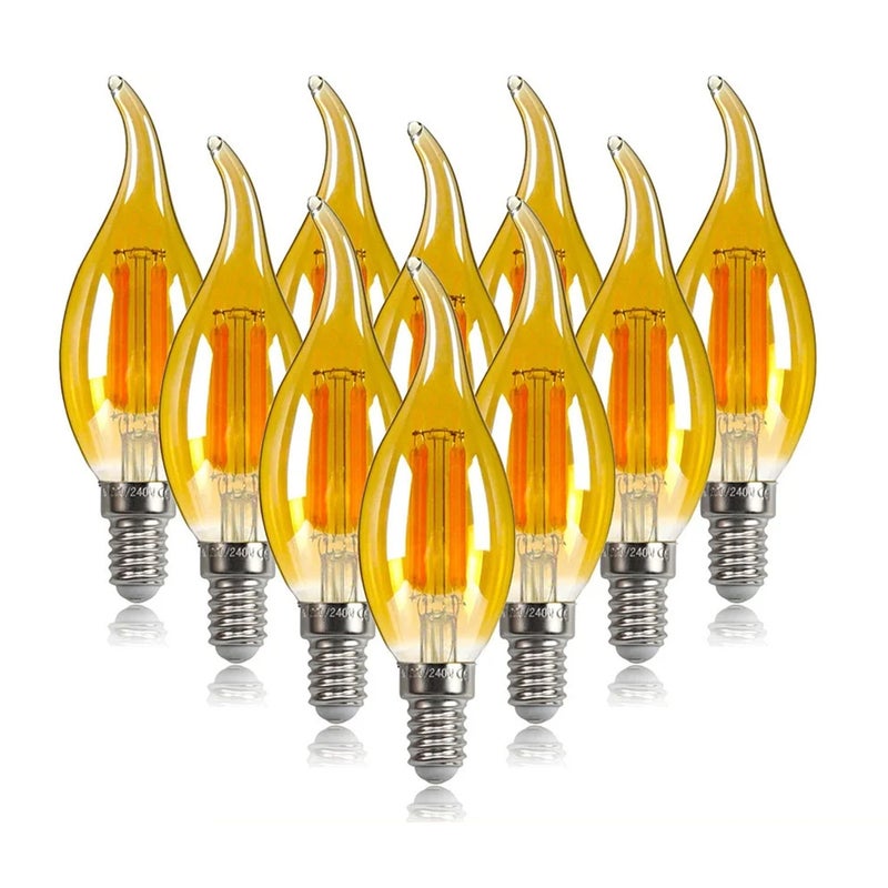 E14 Base 4W Dimmable LED Candelabra Bulb Antique Light 40W Equivalent Incandescent Lamp, 470LM, C35 LED Filament Chandelier Light Bulb for Vintage Style, AC  220V - Image 1