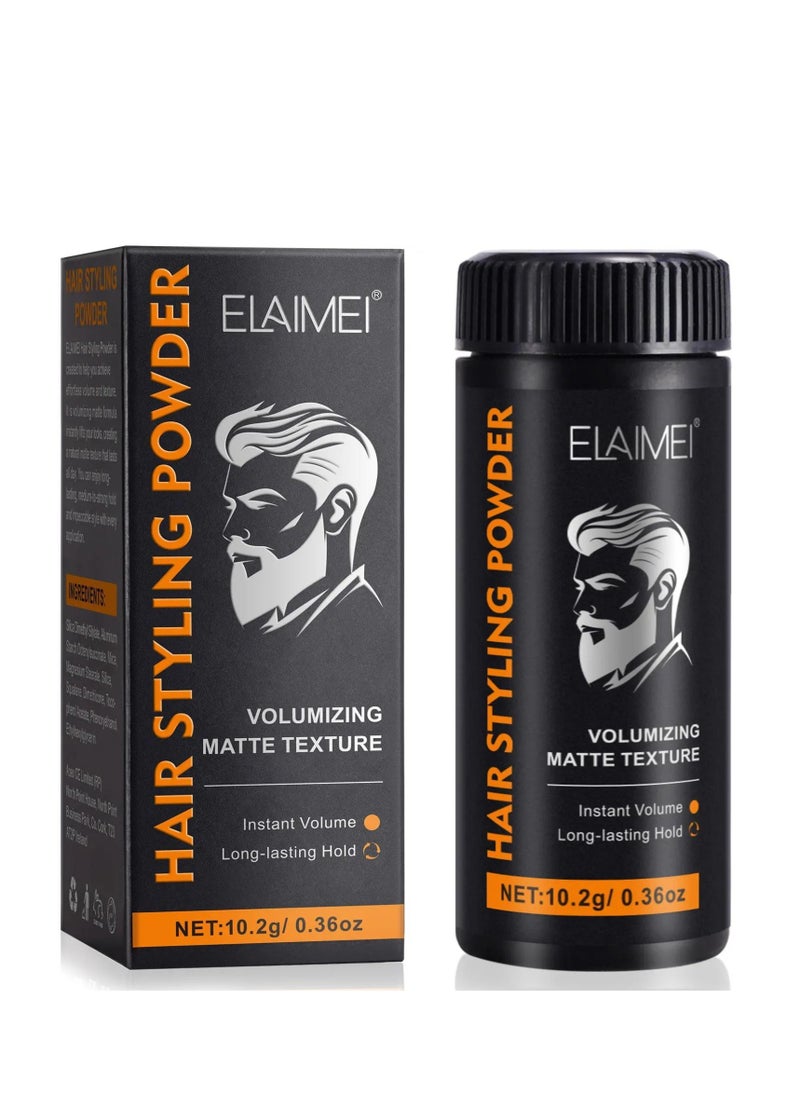 Elaimei - Hair Styling Powder Invisible Long Lasting Instant Volumizing Matte Texture Hair Styling Powder Men and Women Safe Gentle Easy Wash Odour Free Natural Formula Hair Texturizing Powder 10.2g - Image 1