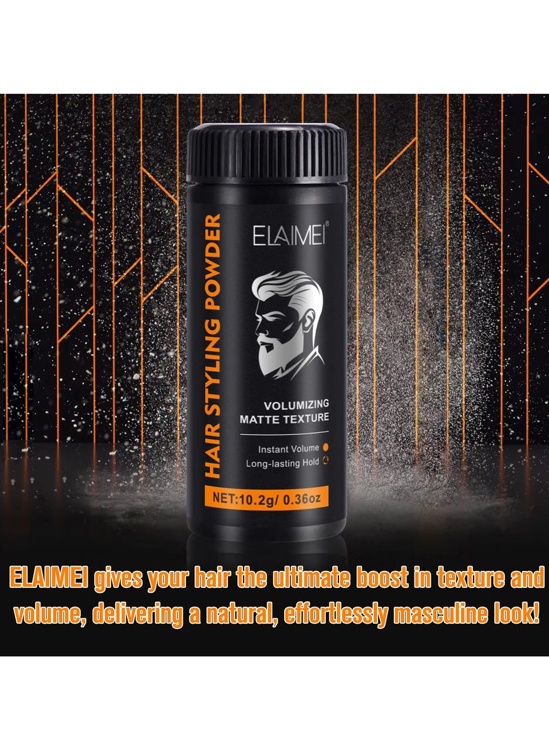 Elaimei - Hair Styling Powder Invisible Long Lasting Instant Volumizing Matte Texture Hair Styling Powder Men and Women Safe Gentle Easy Wash Odour Free Natural Formula Hair Texturizing Powder 10.2g - Image 1
