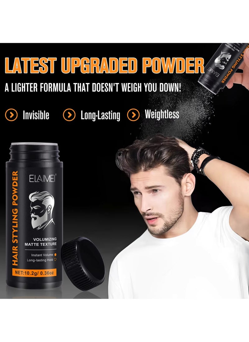 Elaimei - Hair Styling Powder Invisible Long Lasting Instant Volumizing Matte Texture Hair Styling Powder Men and Women Safe Gentle Easy Wash Odour Free Natural Formula Hair Texturizing Powder 10.2g - Image 1
