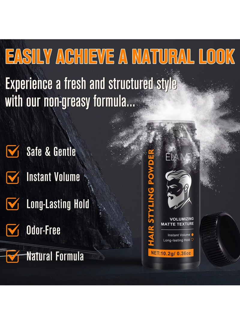 Elaimei - Hair Styling Powder Invisible Long Lasting Instant Volumizing Matte Texture Hair Styling Powder Men and Women Safe Gentle Easy Wash Odour Free Natural Formula Hair Texturizing Powder 10.2g - Image 1