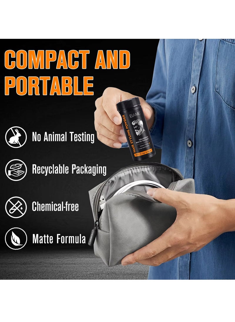 Elaimei - Hair Styling Powder Invisible Long Lasting Instant Volumizing Matte Texture Hair Styling Powder Men and Women Safe Gentle Easy Wash Odour Free Natural Formula Hair Texturizing Powder 10.2g - Image 1