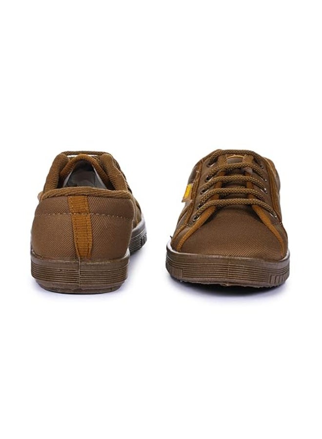 Liberty A-HA Jumper-E Lacing Casual Shoes for Men - Beige | Comfortable and Durable - Suitable for Lace-Up Monring Walk, Jogging and Outdoor Shoes for Gents - Cushioned Footbed - Image 2