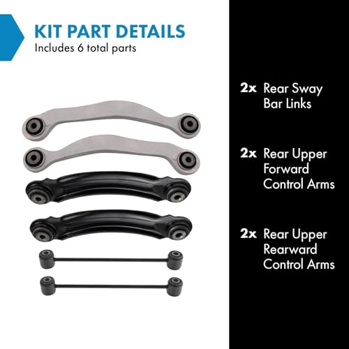 TRQ Rear Suspension Kit Control Arm Sway Bar Stabilizer Link Compatible with 2005-2019 Chrysler 300 2010-2019 Dodge Challenger 2007-2019 Charger 2005-2008 Magnum - Image 2