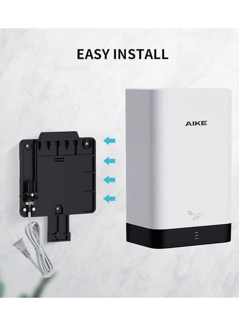 AIKE Automatic Wall Hand Dryers Portable Mini Hand Dryer Washroom Drying Hands 10-15s Quick Drying 900W 220V - Image 5