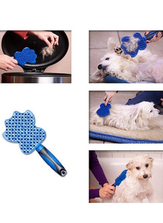 CATANES Pet Brush Hair Remover Gentle Pet Grooming Brush Easy Grip - Image 5