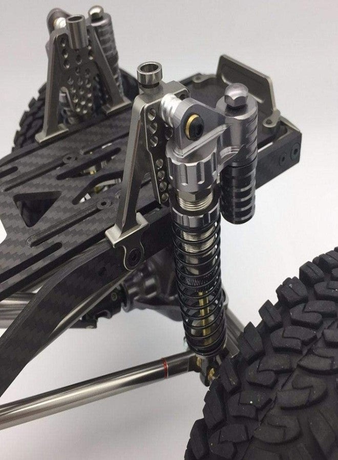 Dilwe 4Pcs RC Shock Absorbers, Aluminum Alloy Springs Shocks Set Damper for Axial / SCX10 / D90 RC Crawler Car - Image 4