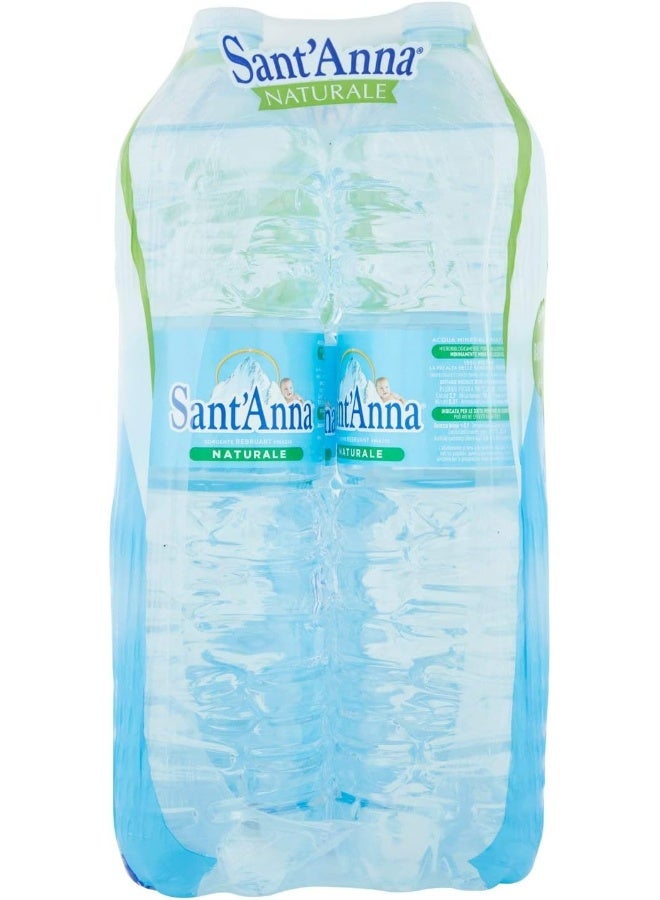 Sant'Anna مياه سانت آنا المعدنية الطبيعية 6 × 1.5 لتر، شفاف - Image 4