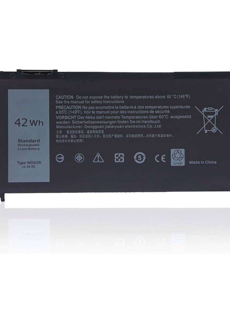 بطارية كمبيوتر محمول WDXOR عالية الجودة متوافقة مع Dell Inspiron 13 5000 5368 15-7560 15 5538 13 7368 15 5567 15 5568 15 7000 P61F T2JX4 3CRH3 - Image 2
