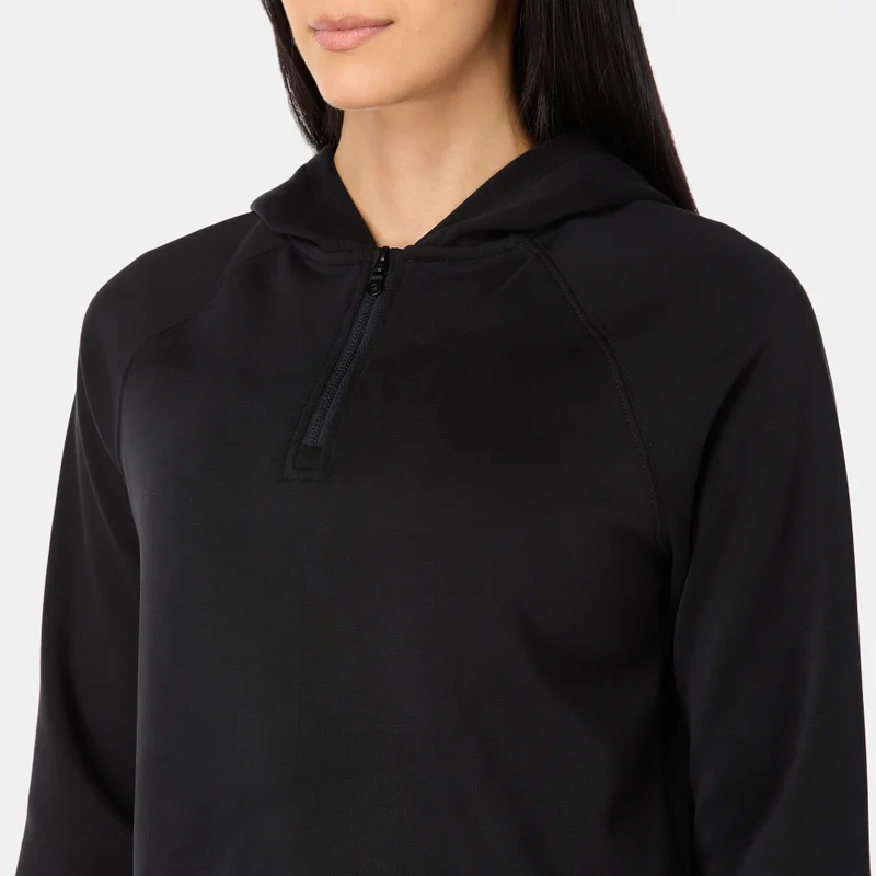 Sun and Sand Sports Black Women's Modal Hoodie for Women | Best Price UAE