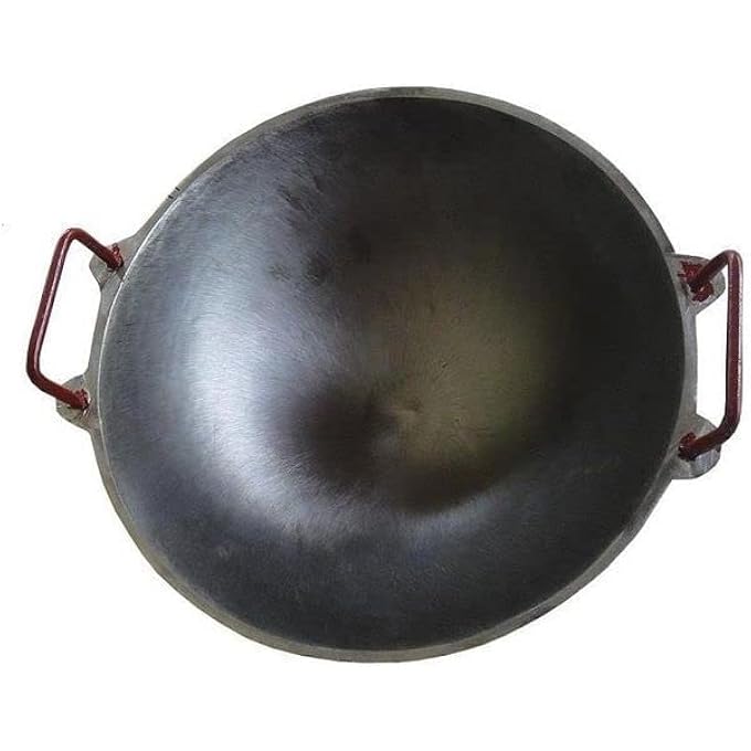 ايدا مقلاة كاداي كاداي من الحديد الزهر، متعددة الأغراض، للطهي والقلي العميق، لون أسود، مقاس 13 بوصة - Image 4