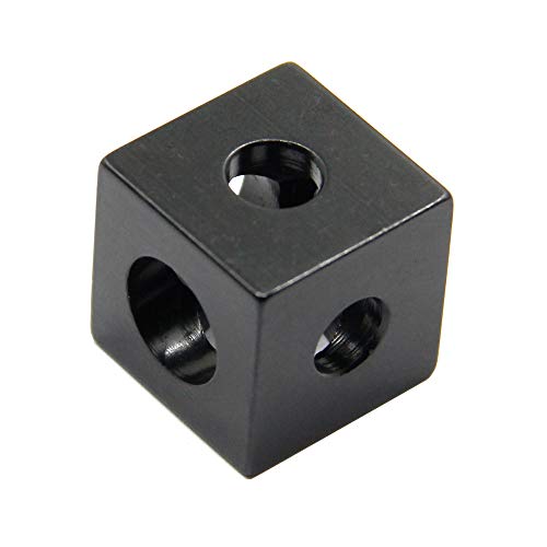 Befenybay 8PCS Black Corner Bracket Cube (20x20x20mm) for 6mm Slot Aluminum Extrusion Profile 2020 Series (Cube Corner-8PCS) - Image 3