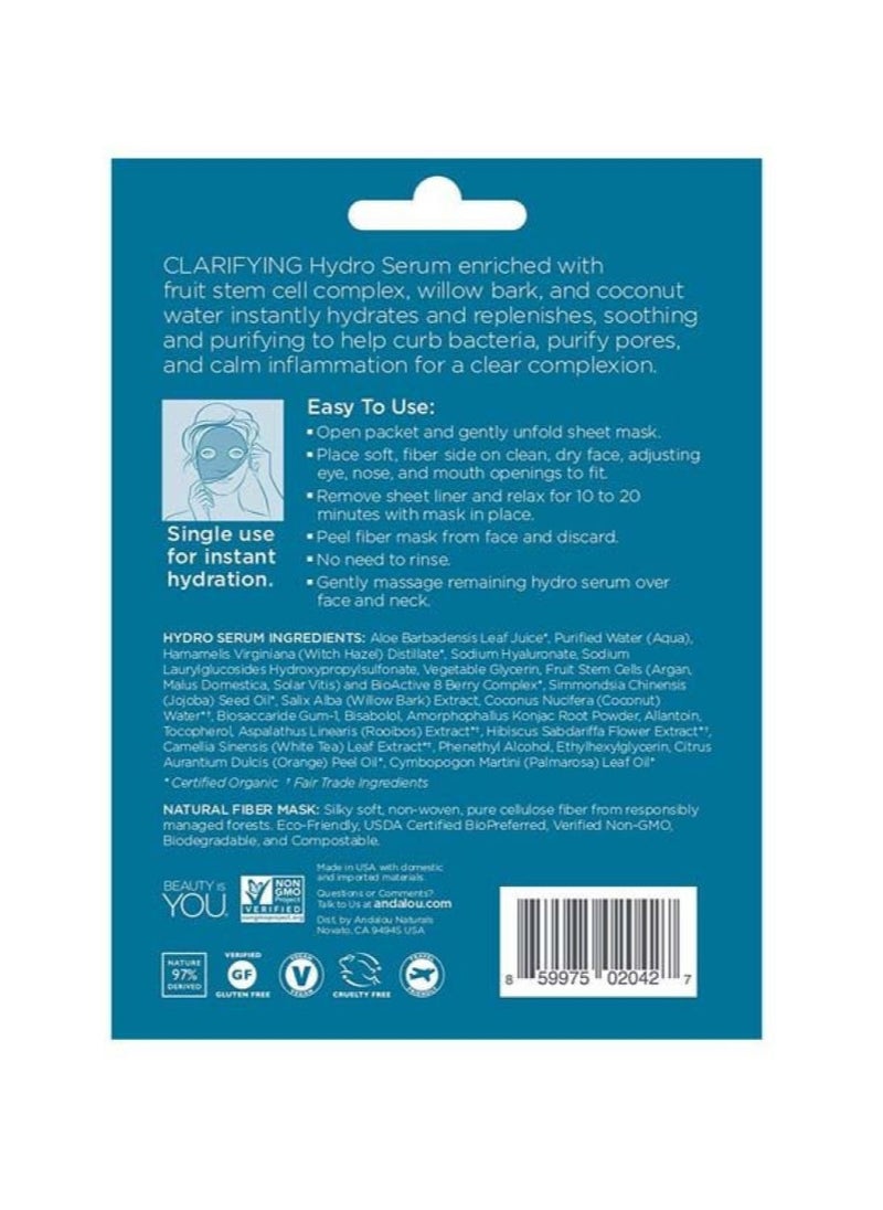 Andalou Natural Andalou Instant Pure Pore Hydro Serum Facial Mask  - Image 1
