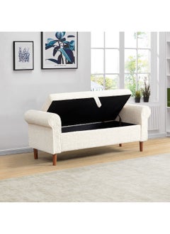 Home Box Paris 3-Seater Fabric Bed Bench with Storage 56 x 59.5 x 157 cm  - Image 3