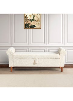 Home Box Paris 3-Seater Fabric Bed Bench with Storage 56 x 59.5 x 157 cm  - Image 1