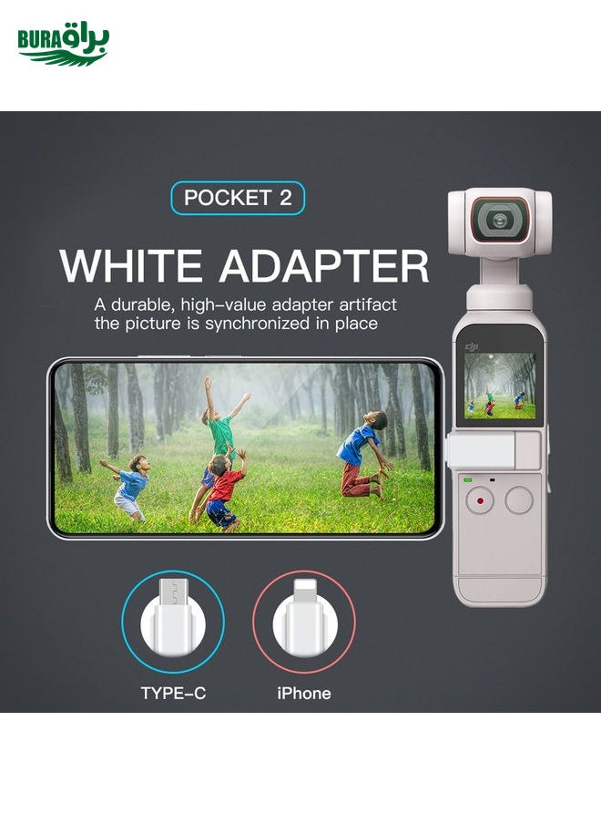 RCSTQ Smartphone Adapter for DJI OSMO Pocket 1/2, Colour: 8 Pin