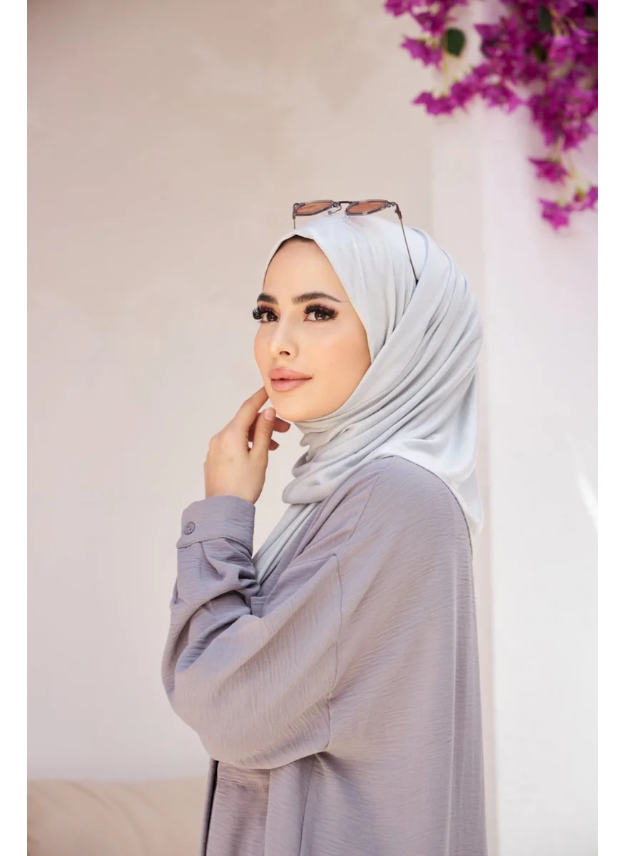 Naciye Sultan Hijab Combed Cotton Shawl Gray
