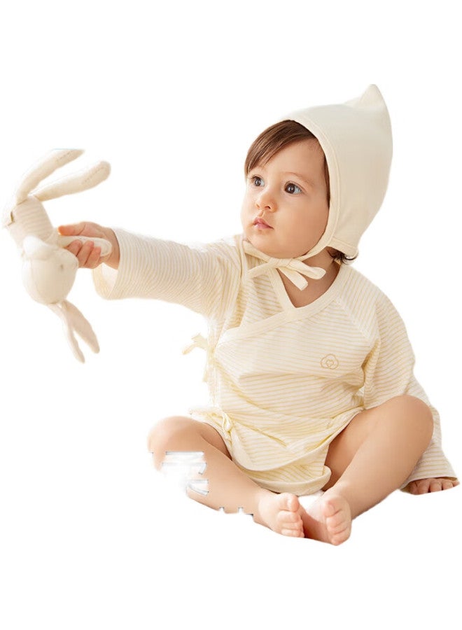 purcotton Newborn Baby Sleepwear, Spring And Summer Full Moon Baby Monk Robe, One-Piece Clothing And Robe, Starry Sea, Size 52 - Image 2