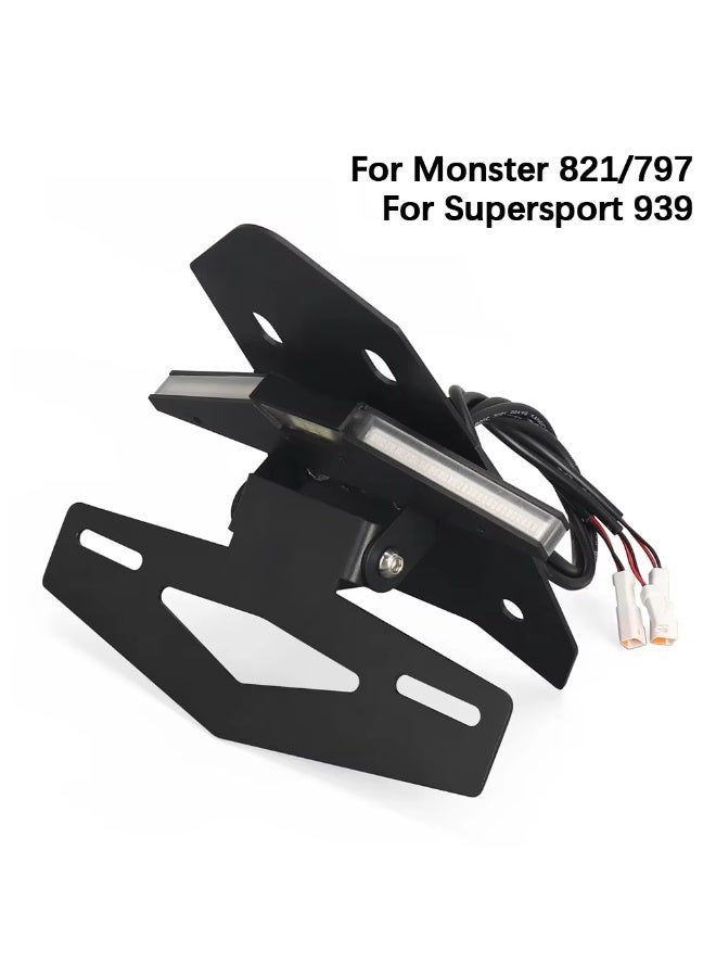 Otilli For DUCATI Supersport 939 Monster 797 821 Motorcycle Accessories Integrated License Plate LED Lights Turn Signal Light Kit - Image 3