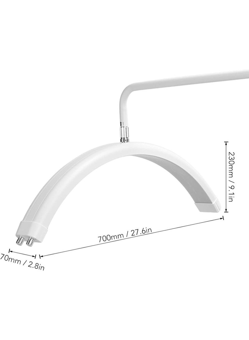 Half Moon LED Floor Lamp with Phone Holder and Adjustable Brightness HD-M6X - White - Image 3