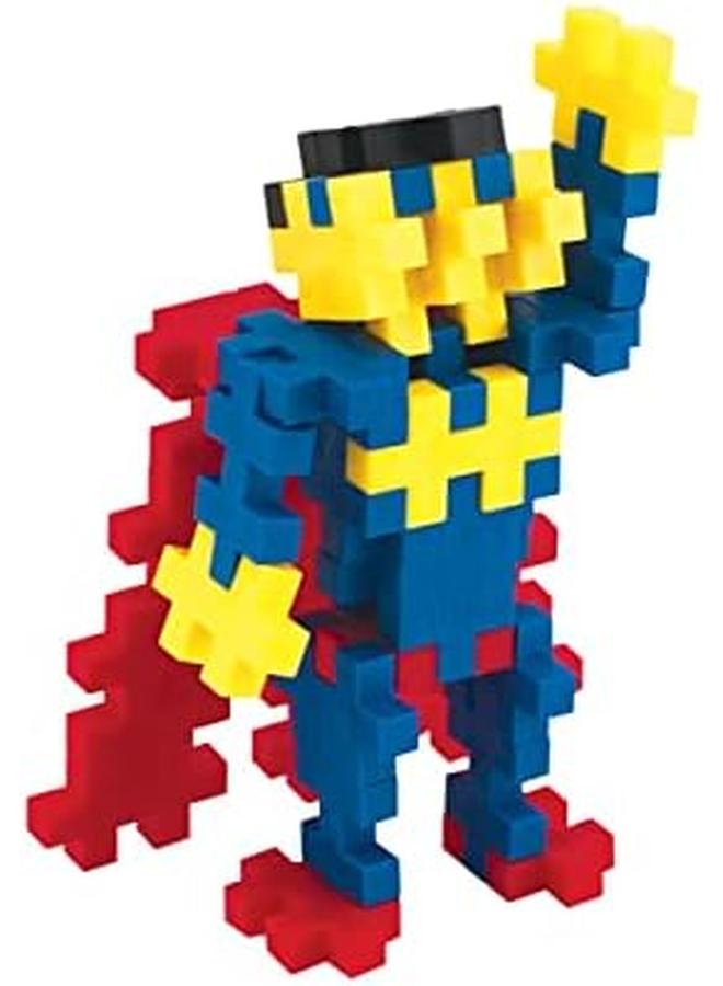 بلس بلس مكعبات بناء الأبطال الخارقين في أنبوب 100 قطعة - Image 3