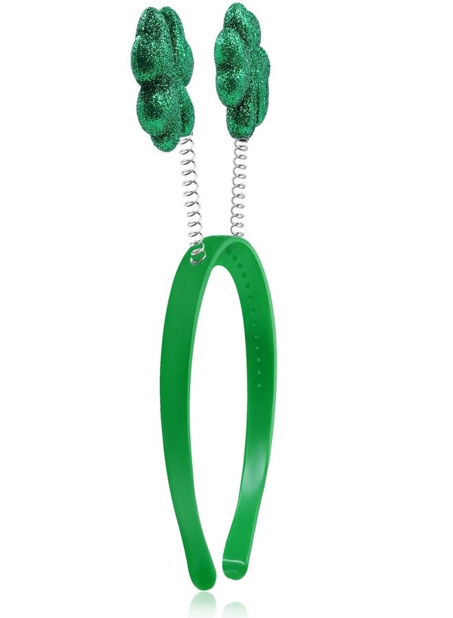 yfstyle St. Patrick's Day Shamrock Headband Sparkling Green Clover for Saint Patrick’s Day Accessories Festive Celebration 1Pcs - Image 5