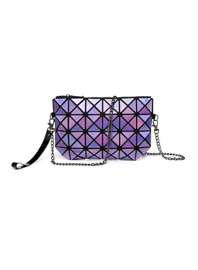 NIBEMINENT Laser Geometric Cosmetic Bag Multi-Functional Diagonal Multicolour - Image 1