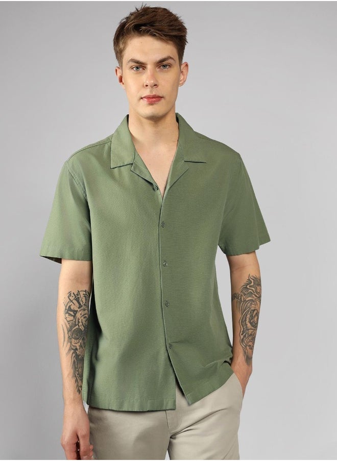 Relaxed Fit Green Cotton Shirt – Comfortable and Stylish - https://f.nooncdn.com/p/pzsku/Z323BC400A308BDEC1B8BZ/45/_/1727980564/169fefdd-9aec-4bd4-b396-3bb1c12c62e9.jpg?format=jpg&width=original