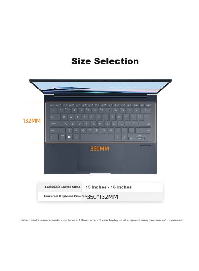 Jiasu 16-inch Laptop Universal Keyboard Cover Compatible With Lenovo, Huawei, Hp, Dell, Mechanical Revolution Keyboard Protector Flat Universal Dust Cover 15-16 Inch - Image 1