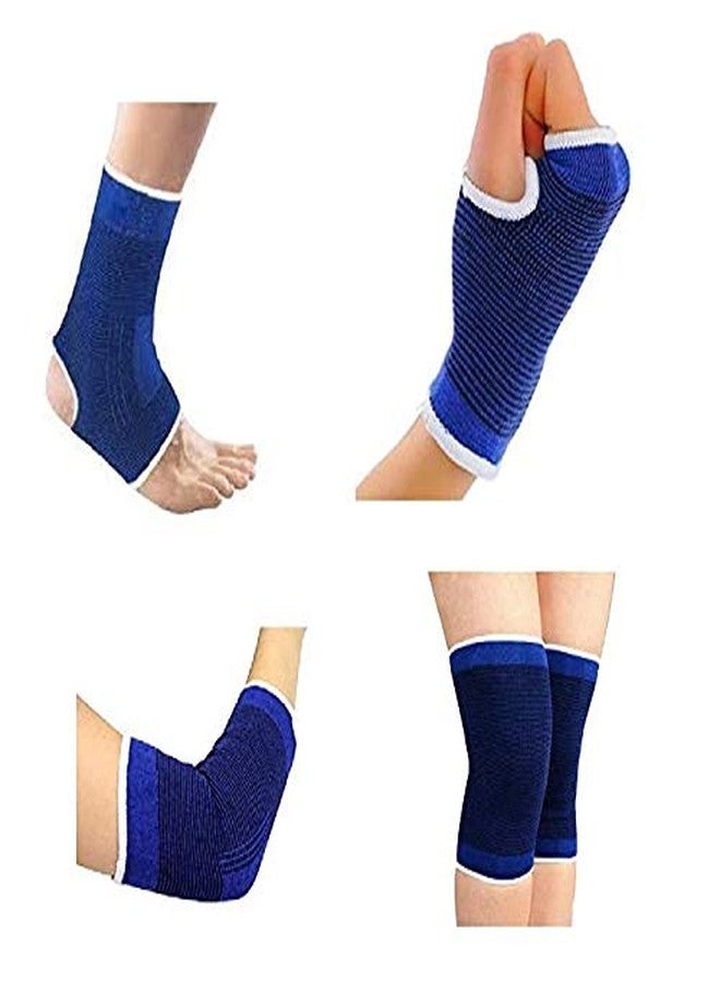 Crispy™ Unisex Combo of Ankle, Palm, Knee, Elbow Support Braces - Image 1