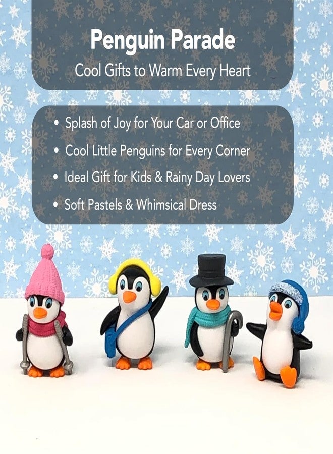 Ekhasa Nostrae Penguin Miniature Toys & Cute Miniatures Decorative Items | Small Figurines for Home Decor | Desk Decoration Miniature Things, Gifts & Mini Showpieces Desk Decor (Set of 4) - Image 5