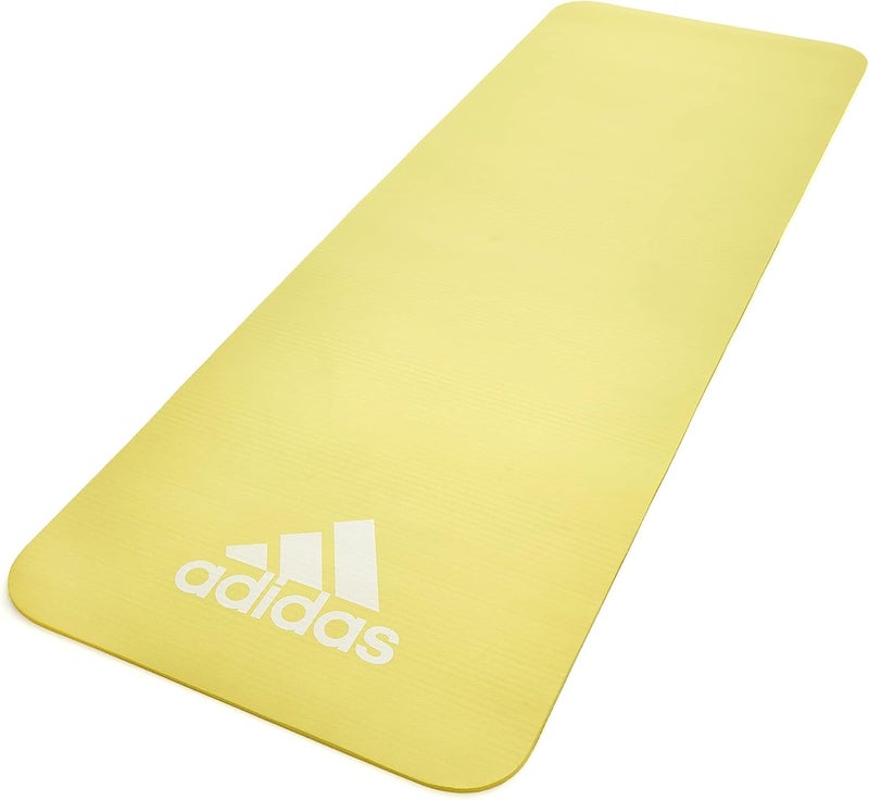 Adidas 7mm Yoga Mat – Pulse Yellow Non-Slip Cushion Mat for Yoga, Pilates & Home Exercise - SEO Friendly Long Title - Image 1