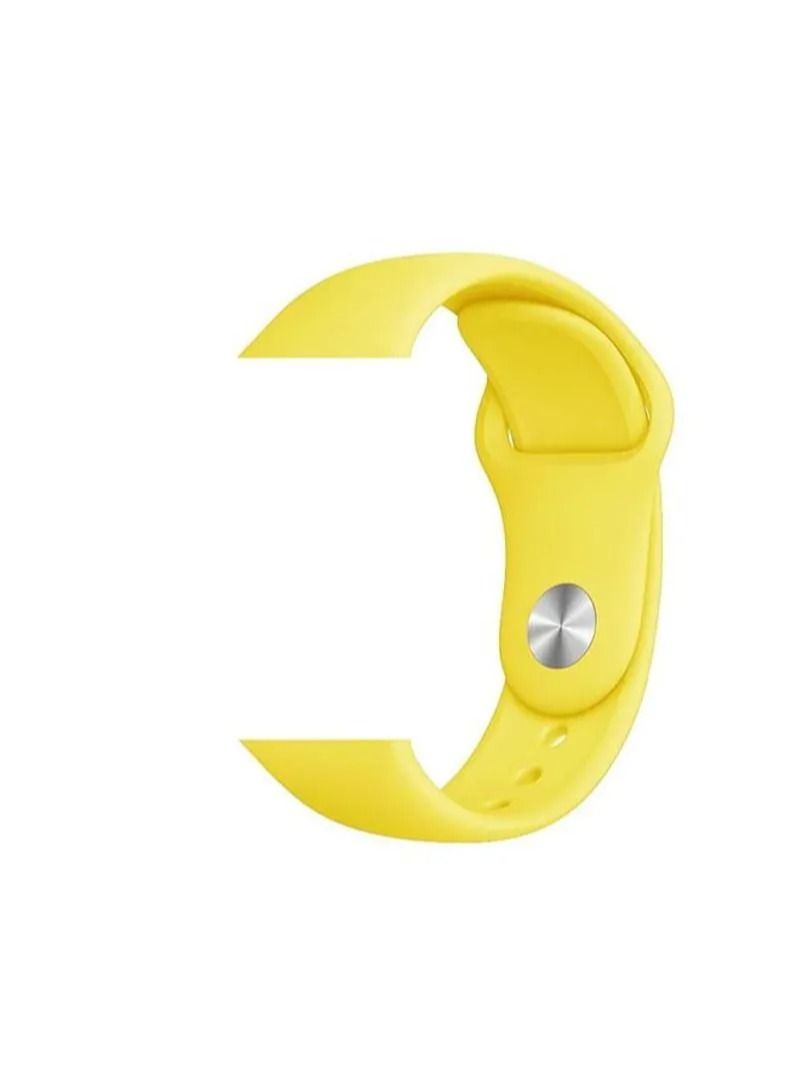 تي دبليو إي جي جي أو أن حزام/سوار ساعة Apple متوافق مع حزام السيليكون مقاس 42 مم (السلسلة 10)/41 مم/40 مم/38 مم لساعة Apple جميع السلاسل أصفر - Image 2