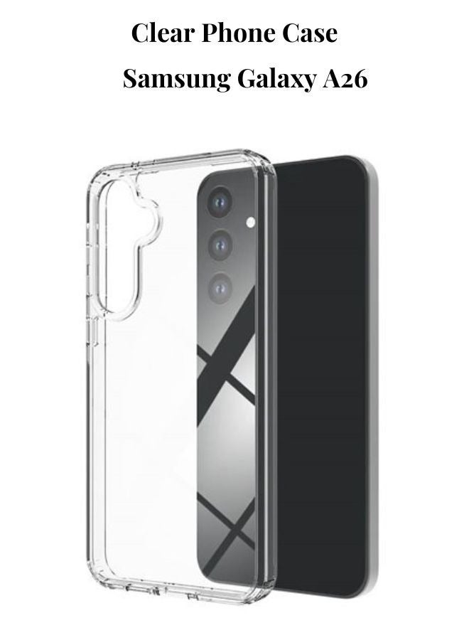 CHAPPELINE Crystal Clear Thermoplastic Polyurethane Back Case Cover for Samsung Galaxy A26 - Image 1