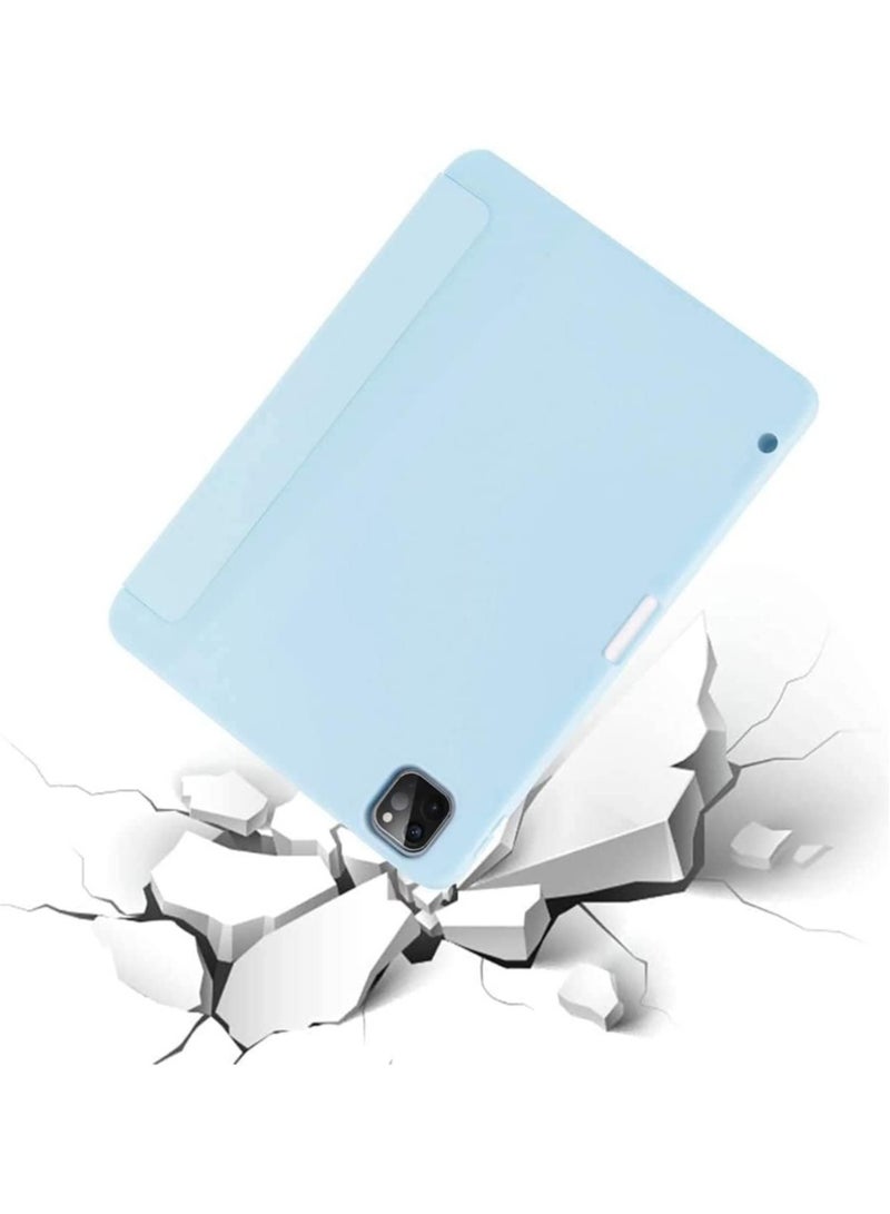 ELTRAZONE Case for iPad Pro 11 Inch 2021(3rd Gen)/2020(2nd Gen) with Pencil Holder [Support iPad 2nd Pencil Charging/Pair] Slim Trifold Stand, Smart Protective Case Cover - Image 2