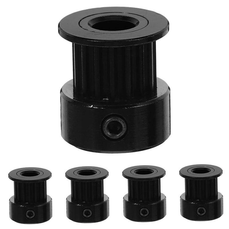 Black Timing Belt Pulley Kit 5PCS 1 60X1 50X1 50CM For Printer Drive Efficient Transmission - Image 1