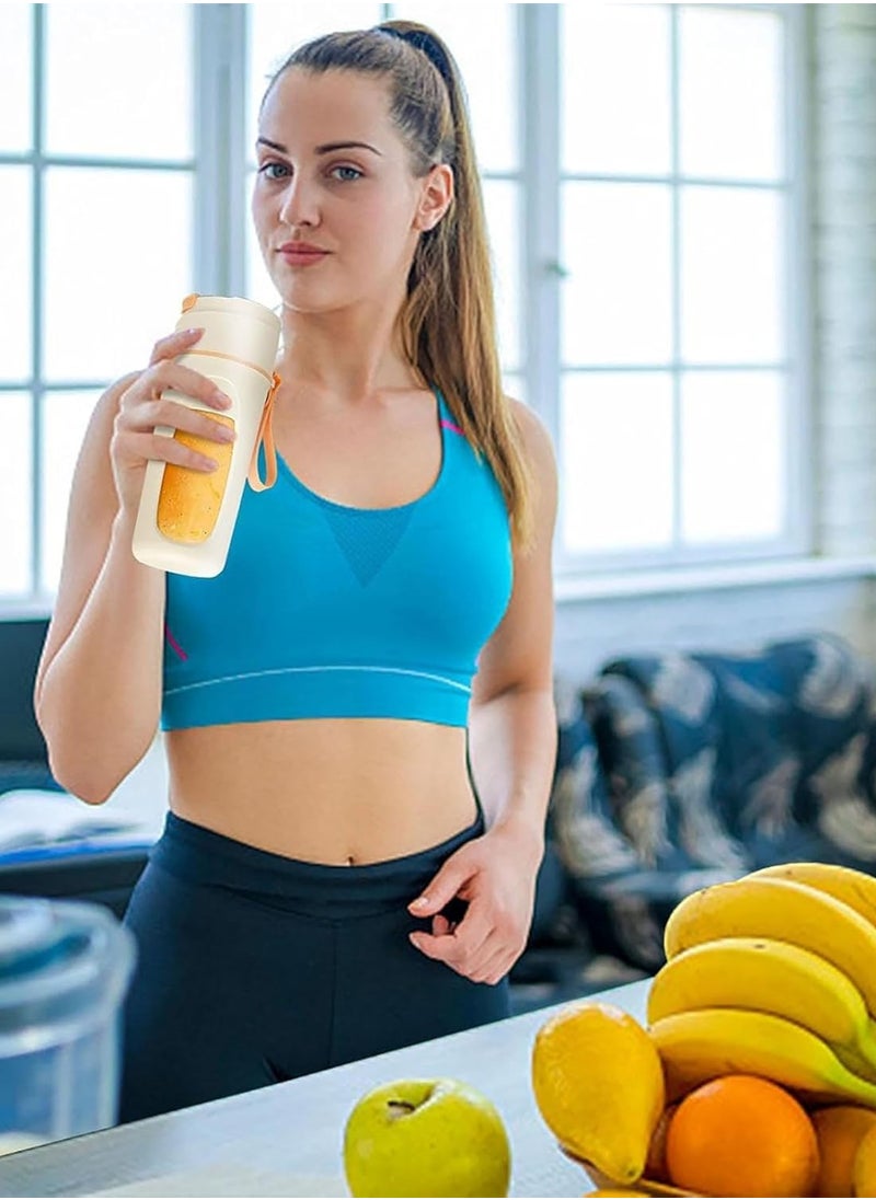 Raxoom - Portable Juice Blender Bottle | Personal USB Rechargeable Mini Blender Shipper for Shakes and Smoothies | Fresh Fruit Electric Juice Mixer for Travel, Gym, Office and Sports 340ML - Image 1