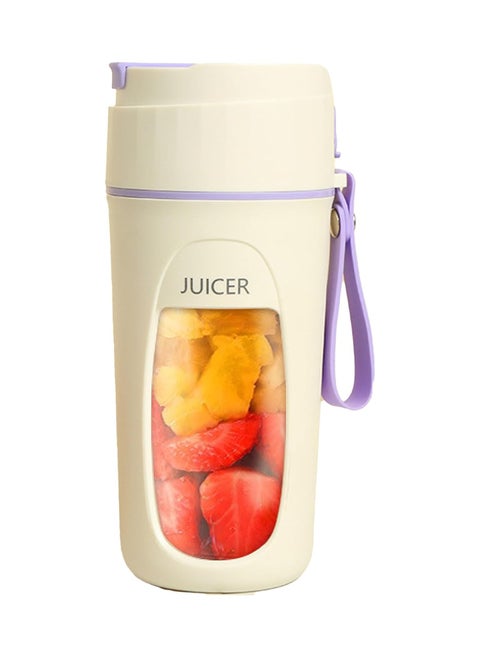 Portable Juice Blender Bottle | Personal USB Rechargeable Mini Blender Shipper for Shakes and Smoothies | Fresh Fruit Electric Juice Mixer for Travel, Gym, Office and Sports 340ML