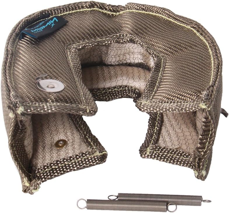HiwowSport FireShield Titanium Turbo Blanket for T3 Turbocharger Heat Shield Cover - Image 4
