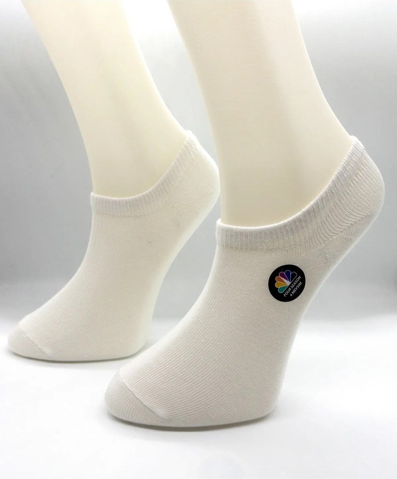 Ciho Socks Daily Women's 12 Pairs Smooth Modal Black White Soft Touch Invisible Sneaker Booties Socks - Image 3