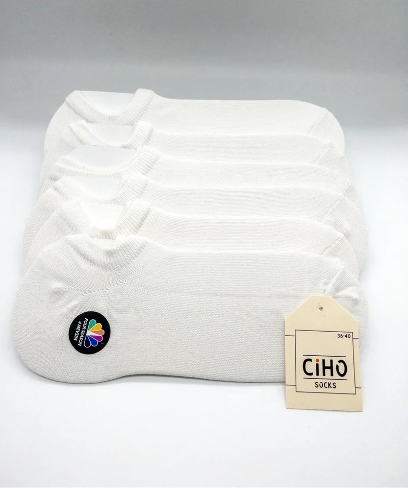 Ciho Socks Daily Women's 12 Pairs Smooth Modal Black White Soft Touch Invisible Sneaker Booties Socks - Image 5
