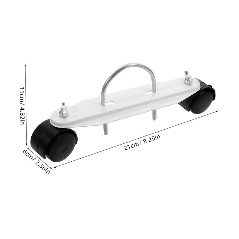Caster Wheels For Electric Radiators Swivel Oil Heater Support Bracket Mobility Kit - Image 2