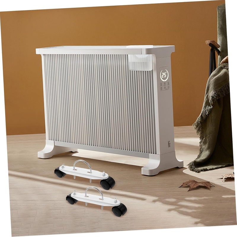 Caster Wheels For Electric Radiators Swivel Oil Heater Support Bracket Mobility Kit - Image 5