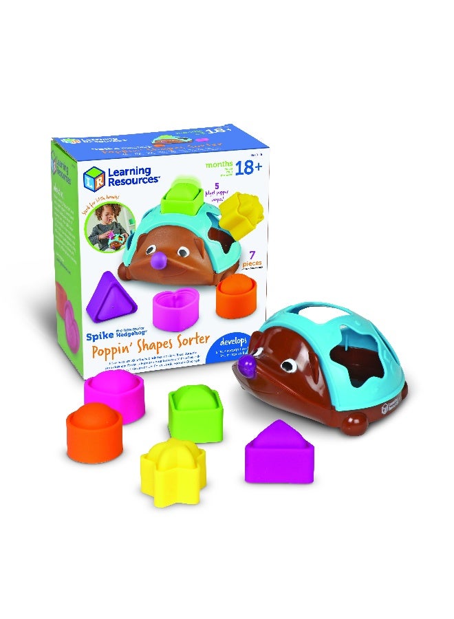 ليرننج ريسورسز موارد التعلم سبايك، لعبة فرز الأشكال، القنفذ ذو المهارات الحركية الدقيقة، مكونة من 7 قطع، لفرز الأشكال والتلاعب بها للأطفال الصغار، تُنمّي المهارات الحركية الدقيقة واللون والمهارات الحسية، للأعمار من 18 شهرًا فما فوق - Image 1