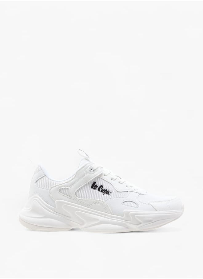 Lee Cooper Men's Panelled Sneakers with Lace-Up Closure  - Image 3