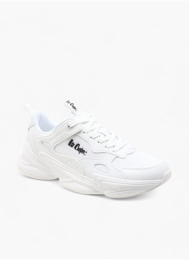 Lee Cooper Men's Panelled Sneakers with Lace-Up Closure  - Image 2