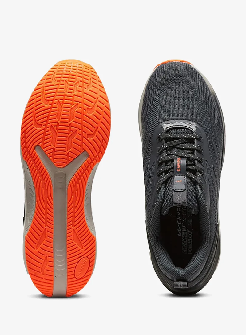 CAMPUS D.Gry/F.Orange Men's Grey Low-Top Sneakers Shoes with Orange Accent - Modern Design for All-Day Comfort for Men | Best Price UAE