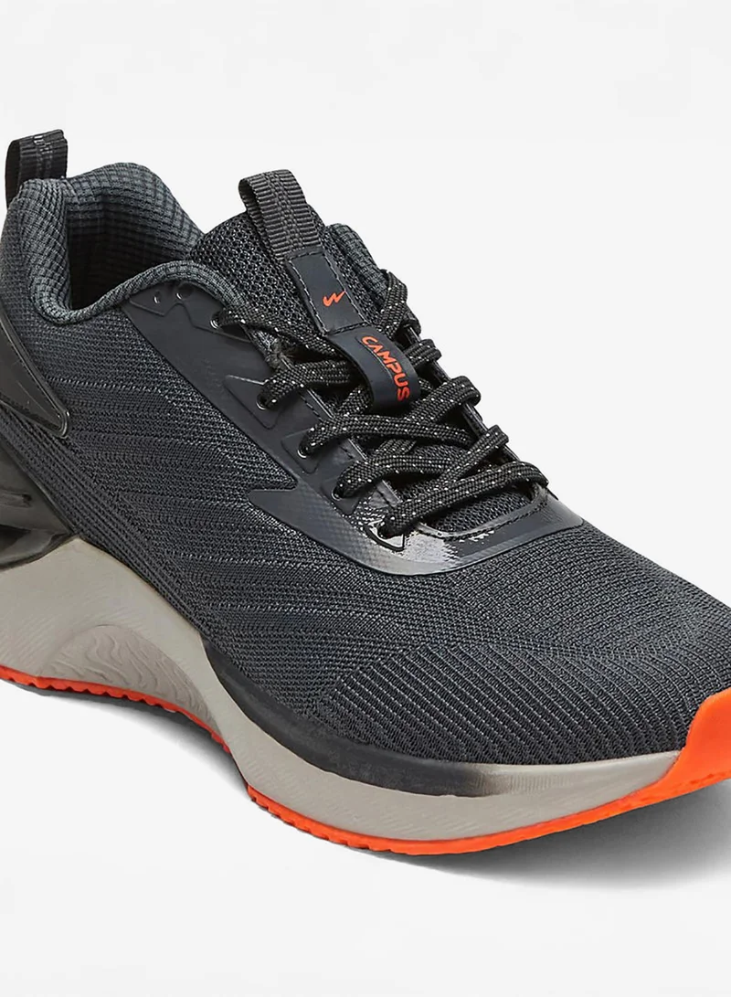 CAMPUS D.Gry/F.Orange Men's Grey Low-Top Sneakers Shoes with Orange Accent - Modern Design for All-Day Comfort for Men | Best Price UAE